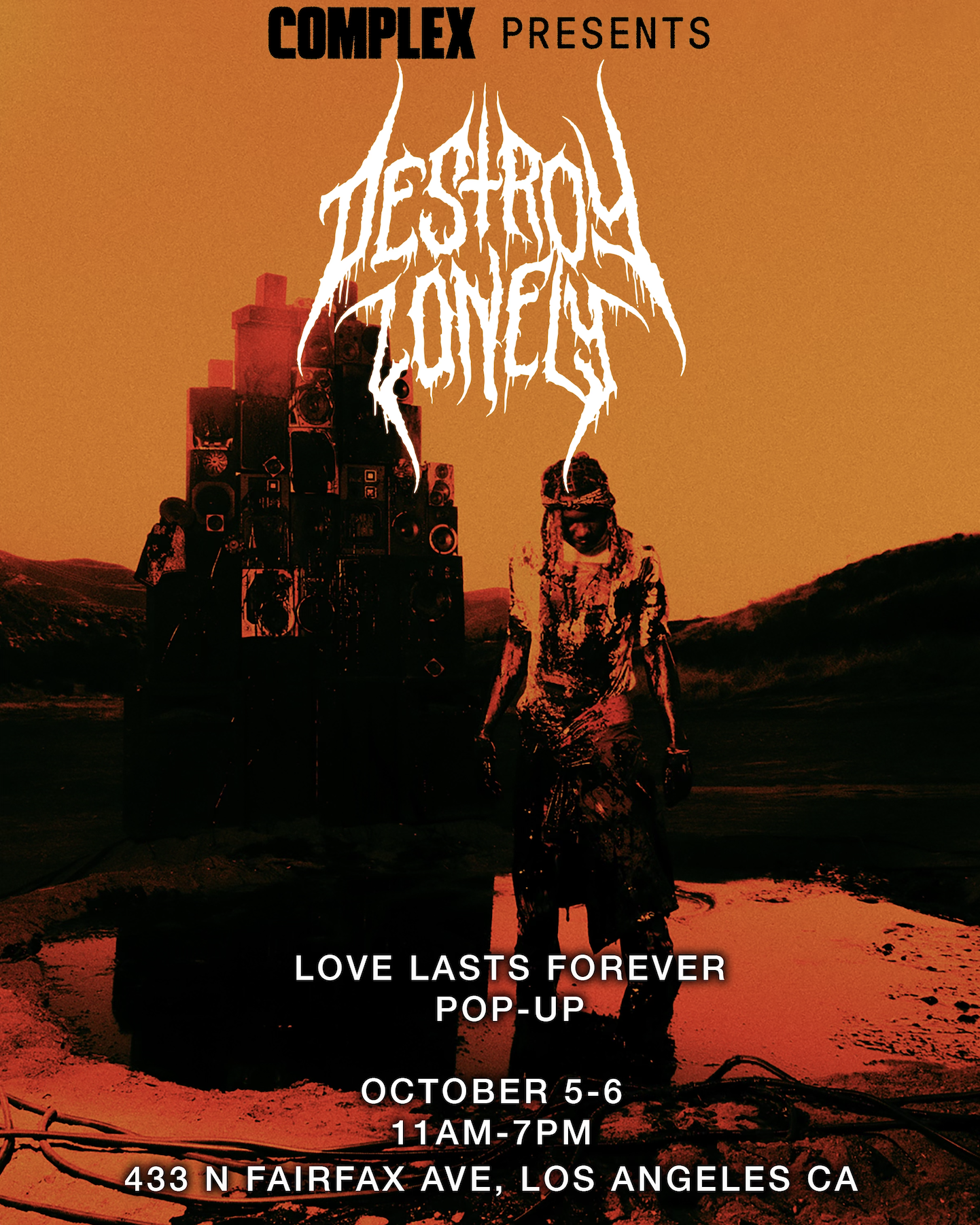 destroy lonely love lasts forever ゲームシャツ